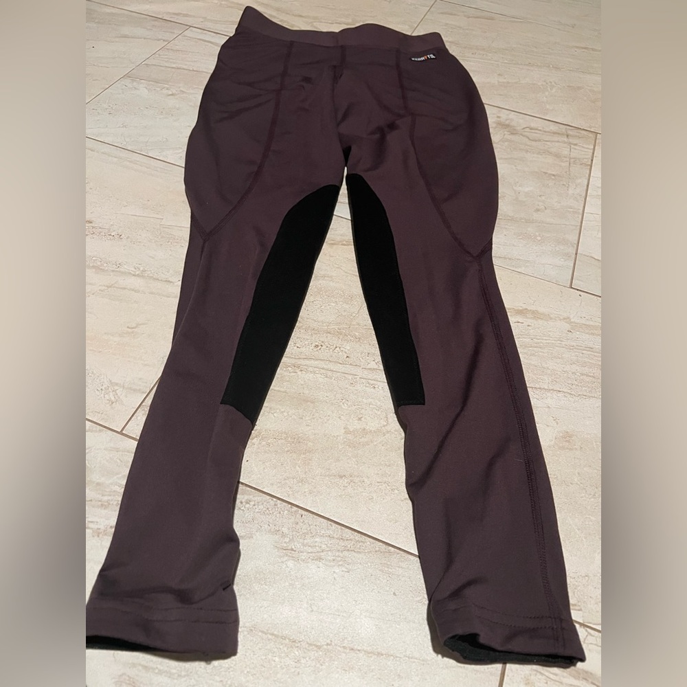 Kerrits Women's Leggings in Dark Purple and Black
